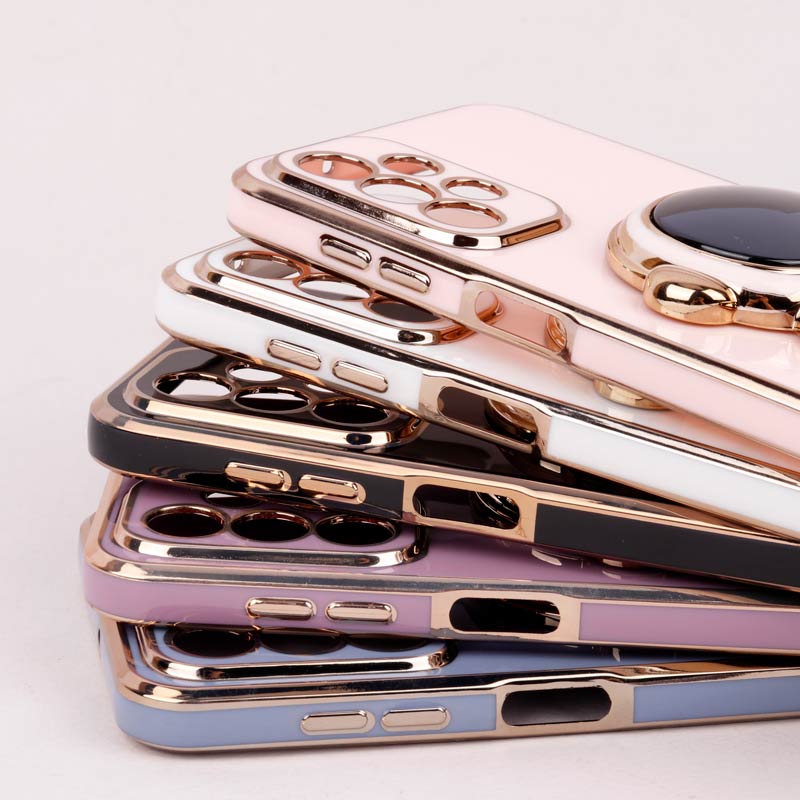 قاب براق My Case استند آدمکی محافظ لنزدار Samsung Galaxy A23
