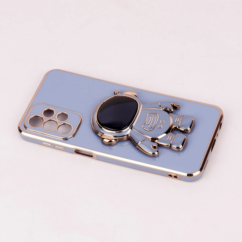قاب براق My Case استند آدمکی محافظ لنزدار Samsung Galaxy A23