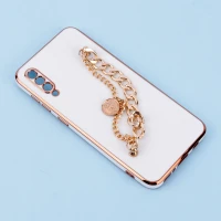 قاب My Case محافظ لنزدار + آویز دستی کارتیر Samsung Galaxy A30s / A50s سفید