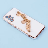 قاب My Case محافظ لنزدار + آویز دستی کارتیر Samsung Galaxy A32 4G سفید
