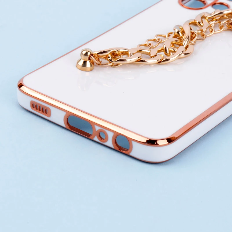قاب My Case محافظ لنزدار + آویز دستی کارتیر Samsung Galaxy A32 4G سفید