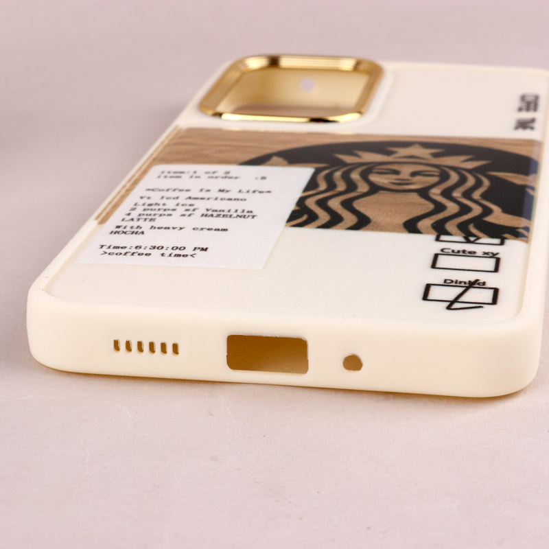 قاب طرحدار Starbucks دور لنز فلزی Samsung Galaxy A33 5G