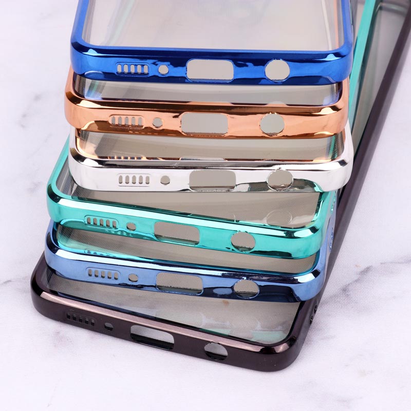 قاب ساده شفاف دور رنگی محافظ لنزدار Samsung Galaxy A51