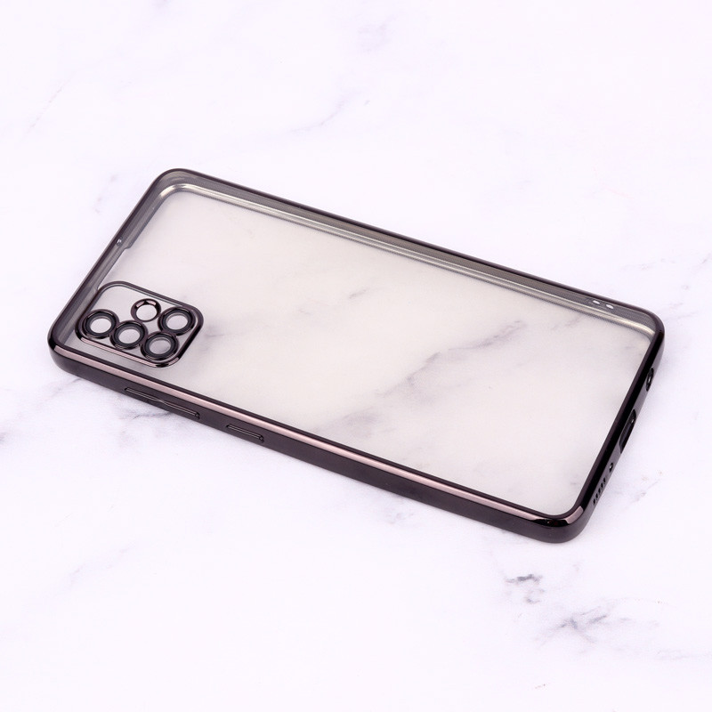 قاب ساده شفاف دور رنگی محافظ لنزدار Samsung Galaxy A51