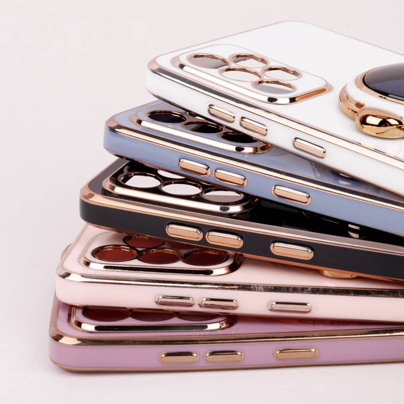 قاب براق My Case استند آدمکی محافظ لنزدار Samsung Galaxy A52 / A52s