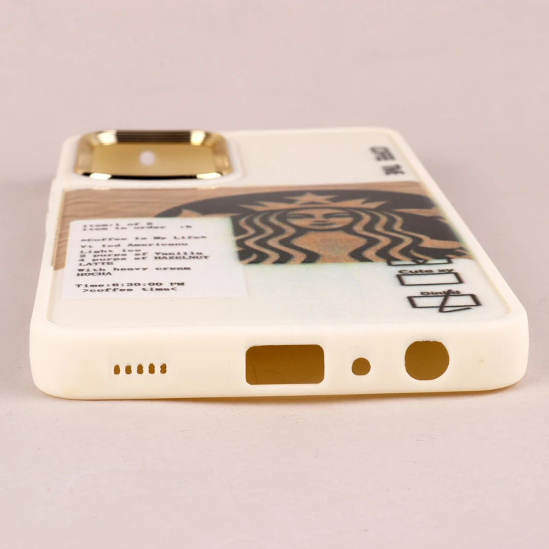 قاب طرحدار Starbucks دور لنز فلزی Samsung Galaxy A52 / A52s