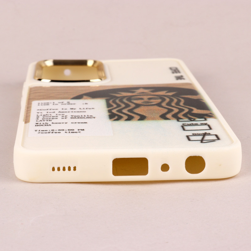 قاب طرحدار Starbucks دور لنز فلزی Samsung Galaxy A52 / A52s