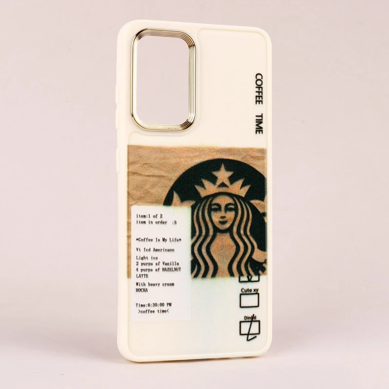 قاب طرحدار Starbucks دور لنز فلزی Samsung Galaxy A52 / A52s