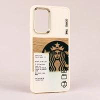 قاب طرحدار Starbucks دور لنز فلزی Samsung Galaxy A52 / A52s