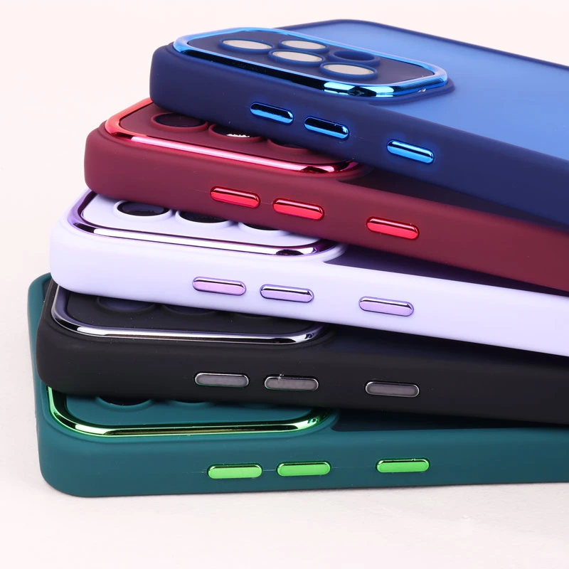 قاب PC سامسونگ Galaxy A72 متال ایرون پشت مات محافظ لنزدار