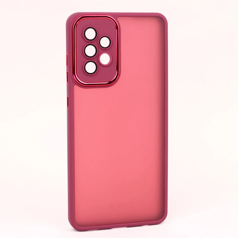 قاب PC سامسونگ Galaxy A72 متال ایرون پشت مات محافظ لنزدار