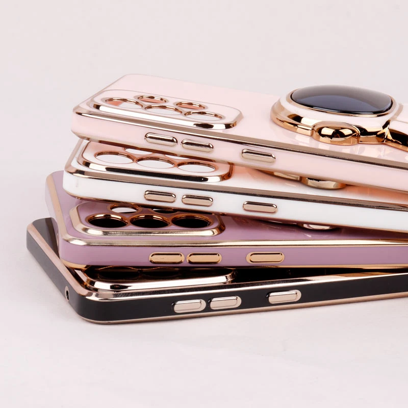 قاب براق My Case استند آدمکی محافظ لنزدار Samsung Galaxy A73