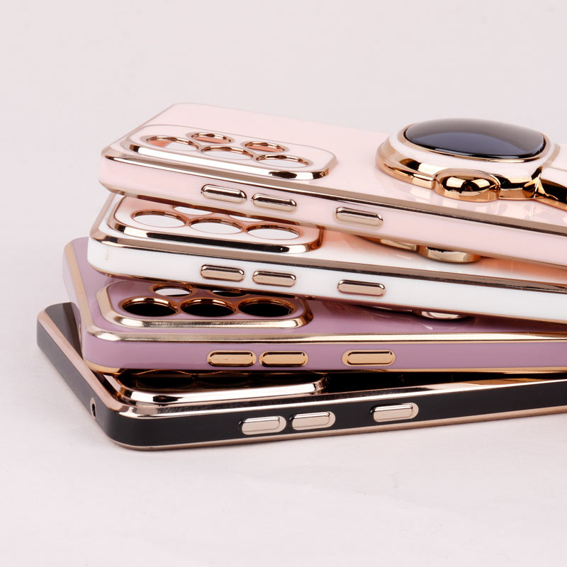 قاب براق My Case استند آدمکی محافظ لنزدار Samsung Galaxy A73