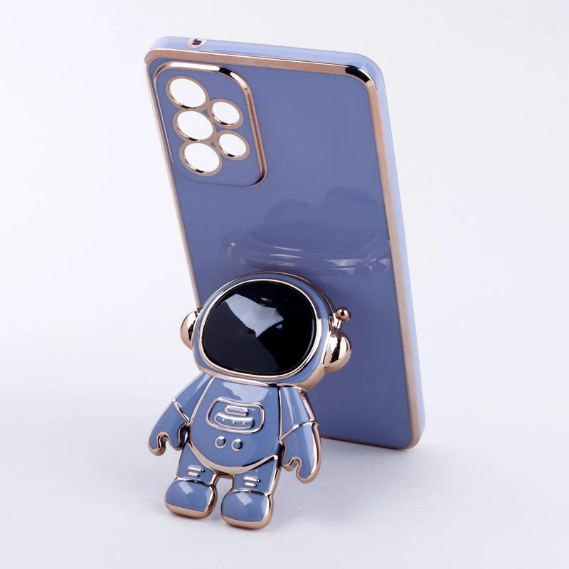 قاب براق My Case استند آدمکی محافظ لنزدار Samsung Galaxy A73