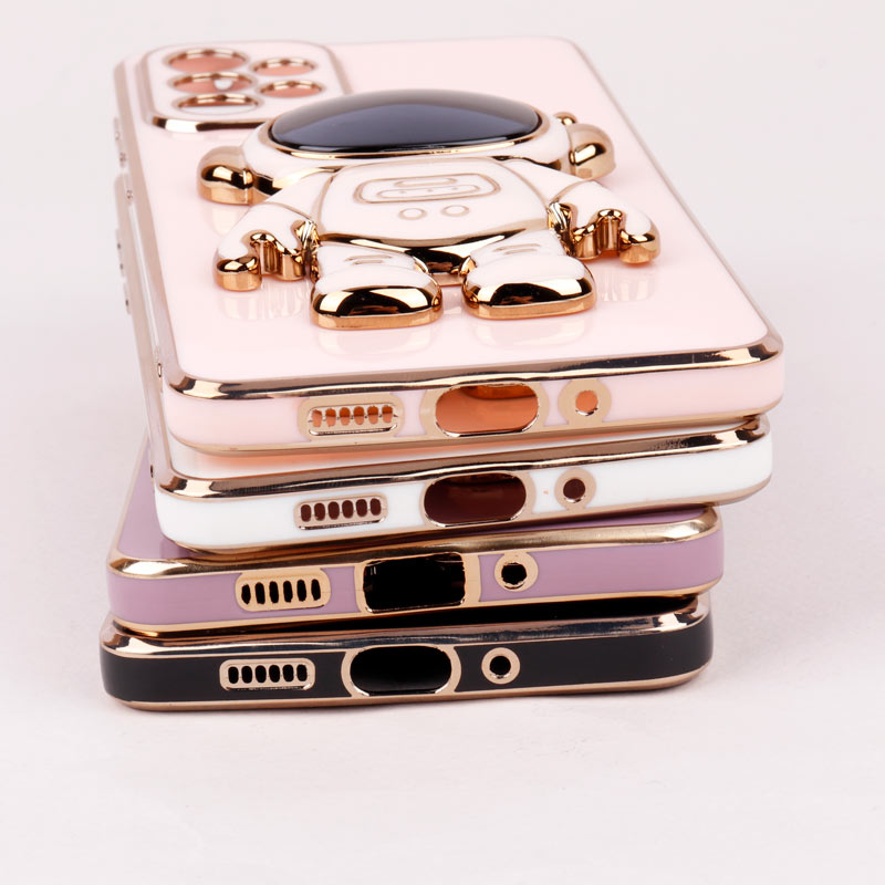 قاب براق My Case استند آدمکی محافظ لنزدار Samsung Galaxy A73