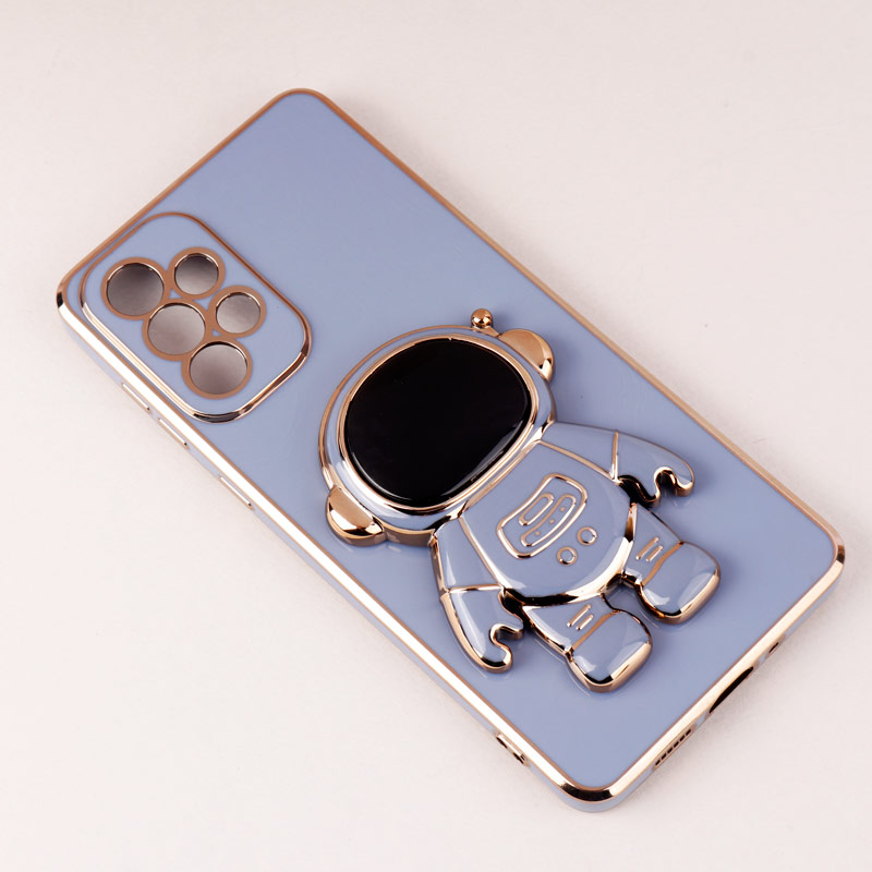 قاب براق My Case استند آدمکی محافظ لنزدار Samsung Galaxy A73