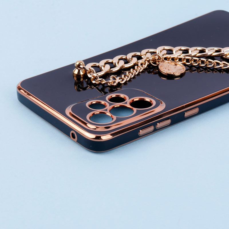 قاب My Case محافظ لنزدار + آویز دستی کارتیر Samsung Galaxy A73 مشکی