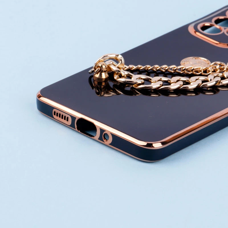 قاب My Case محافظ لنزدار + آویز دستی کارتیر Samsung Galaxy A73 مشکی
