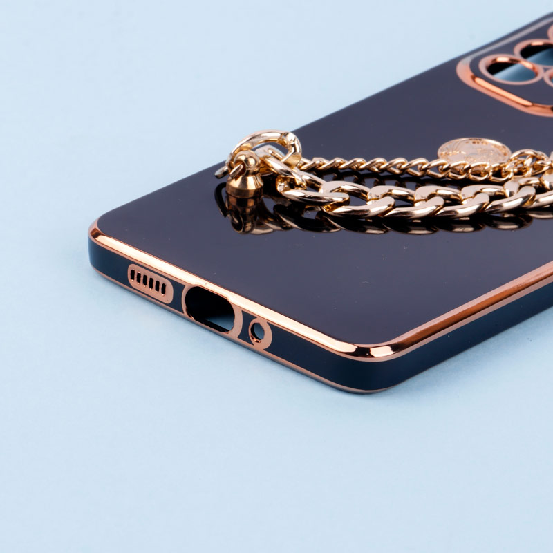 قاب My Case محافظ لنزدار + آویز دستی کارتیر Samsung Galaxy A73 مشکی