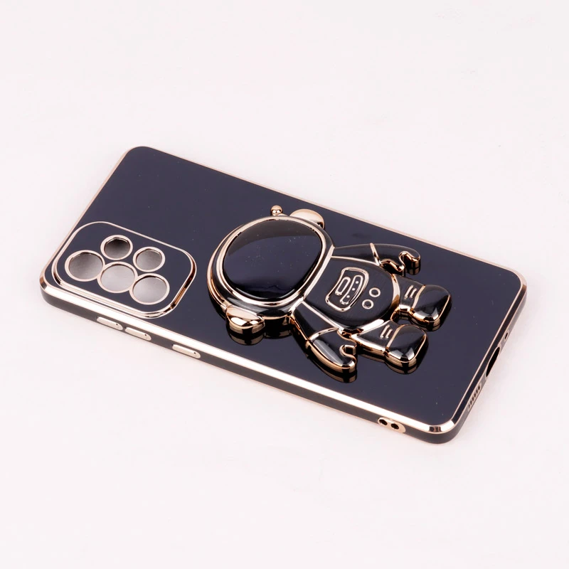 قاب براق My Case استند آدمکی محافظ لنزدار Samsung Galaxy A73
