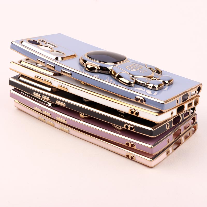 قاب براق My Case استند آدمکی محافظ لنزدار Samsung Galaxy Note 20 Ultra