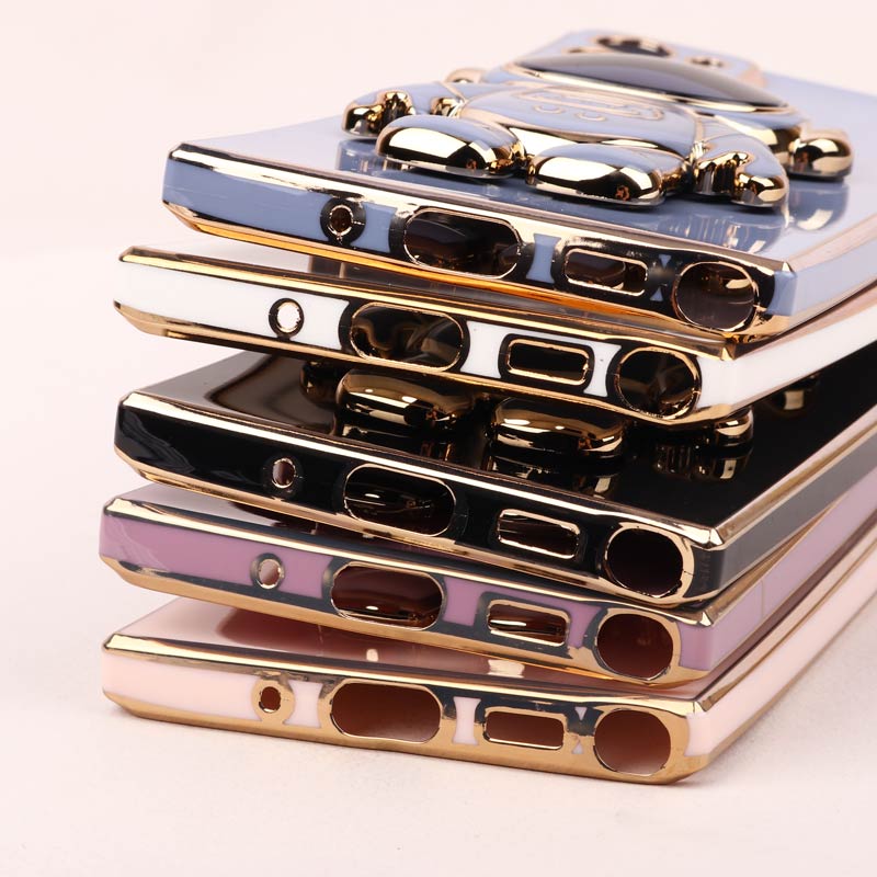 قاب براق My Case استند آدمکی محافظ لنزدار Samsung Galaxy Note 20 Ultra