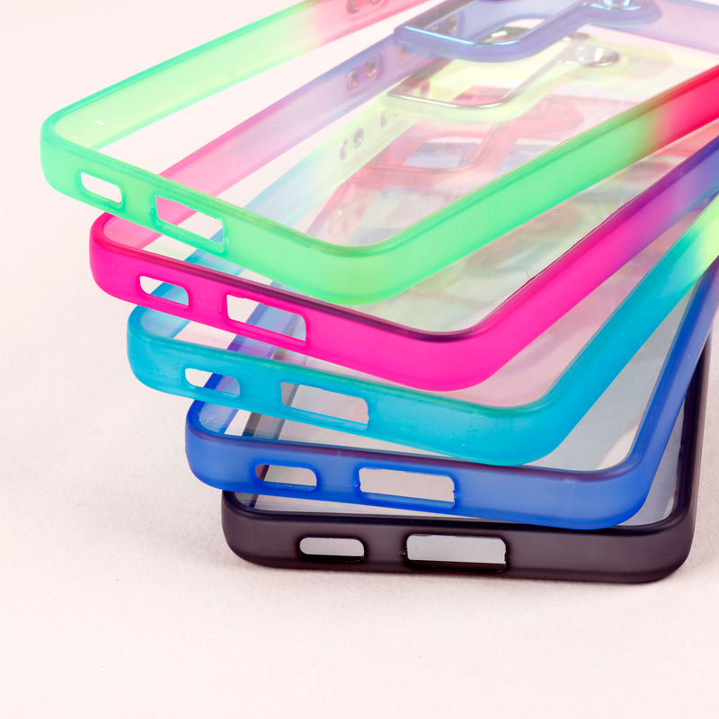 قاب PC شفاف متال ایرون دو رنگ Samsung Galaxy S21 FE 5G