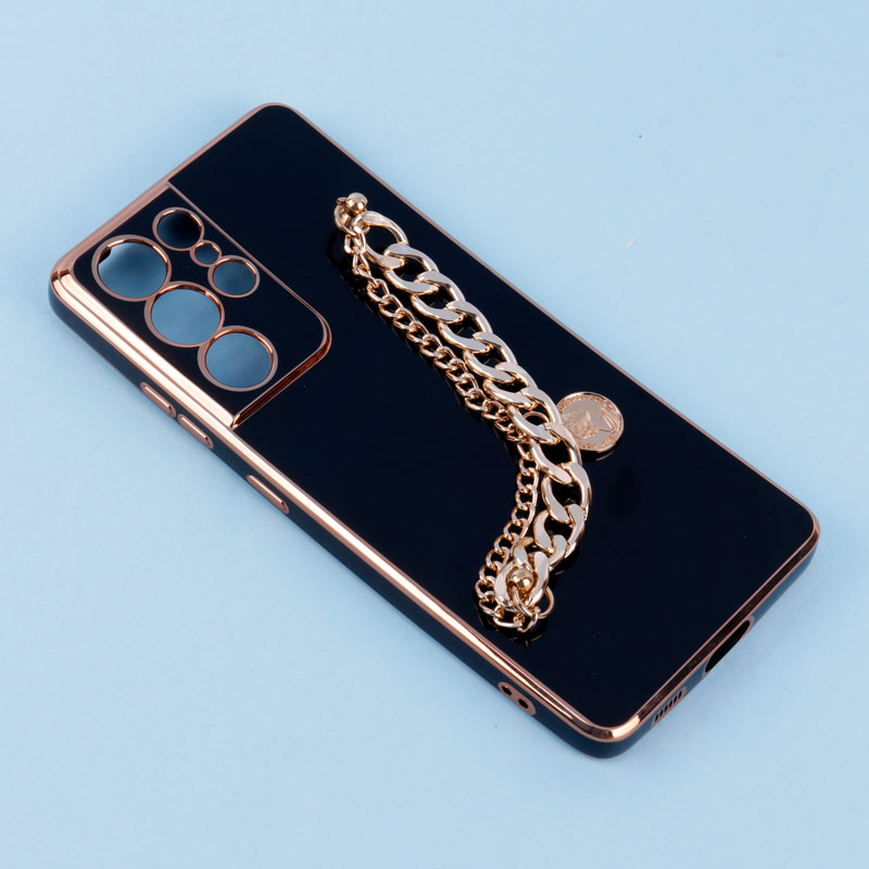 قاب My Case محافظ لنزدار + آویز دستی کارتیر Samsung Galaxy S21 Ultra