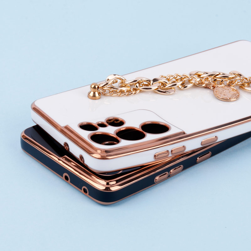 قاب My Case محافظ لنزدار + آویز دستی کارتیر Samsung Galaxy S21 Ultra