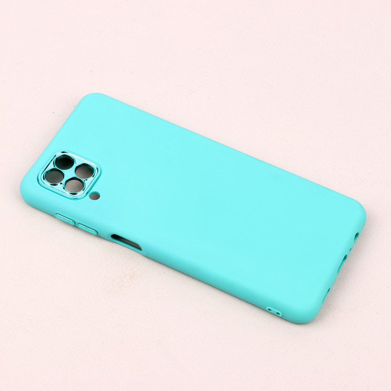 قاب طرح سیلیکونی محافظ لنزدار براق Samsung Galaxy A12