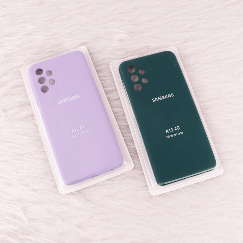 قاب سیلیکونی اصلی زیربسته سامسونگ Galaxy A13 4G محافظ لنزدار