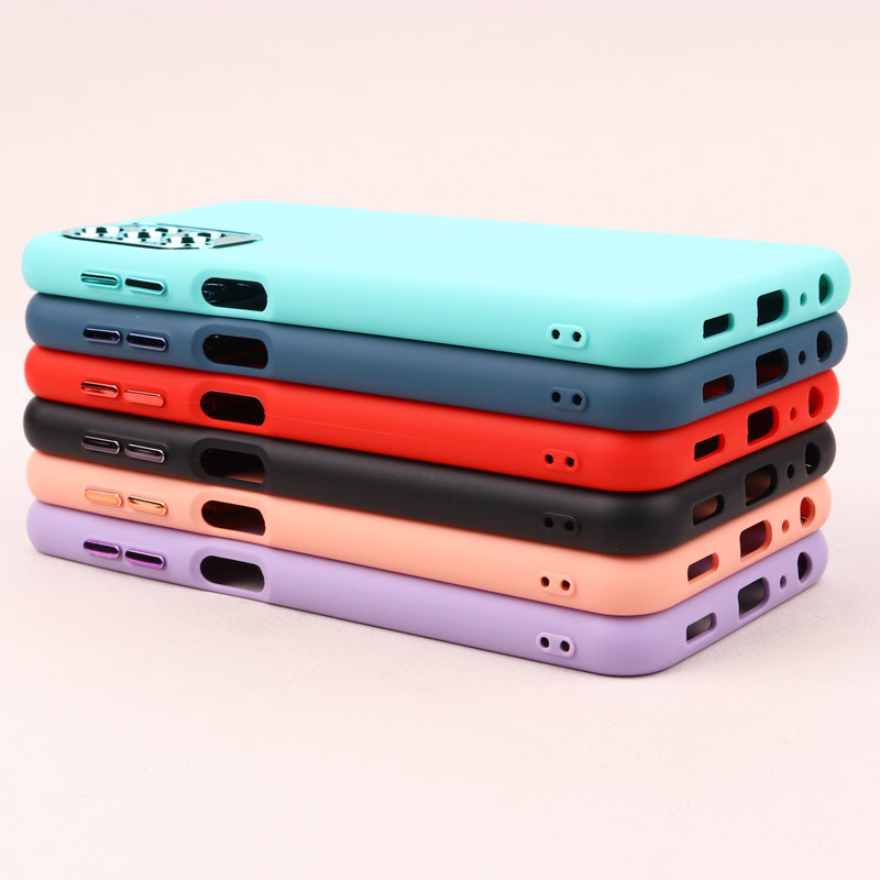 قاب طرح سیلیکونی محافظ لنزدار براق Samsung Galaxy A13 4G