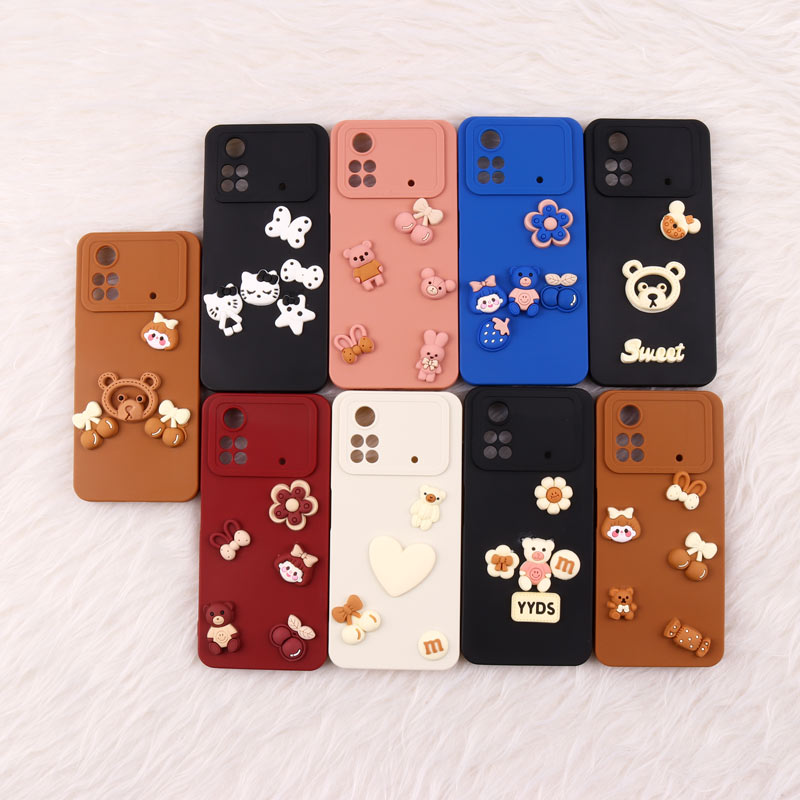 قاب فانتزی عروسکی Pro Camera محافظ لنزدار Xiaomi Poco M4 Pro