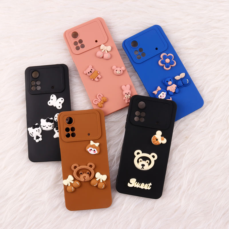 قاب فانتزی عروسکی Pro Camera محافظ لنزدار Xiaomi Poco M4 Pro