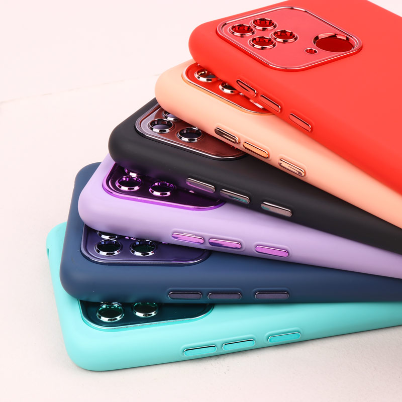 قاب طرح سیلیکونی محافظ لنزدار براق Xiaomi Redmi 10C