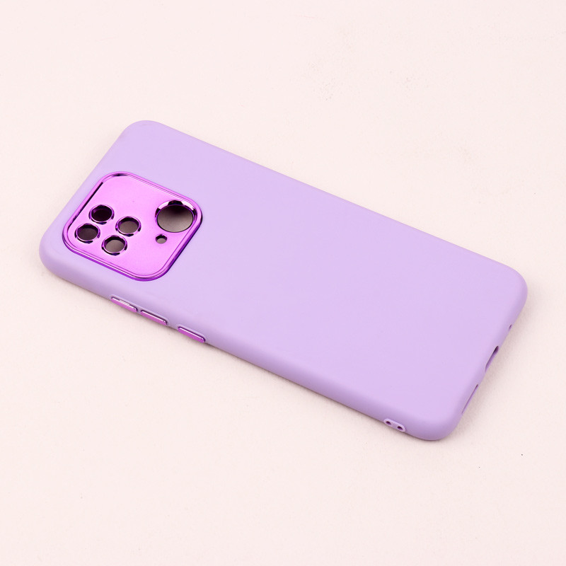 قاب طرح سیلیکونی محافظ لنزدار براق Xiaomi Redmi 10C