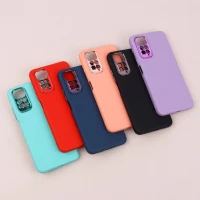 قاب طرح سیلیکونی محافظ لنزدار براق Xiaomi Redmi Note 11 / 11s