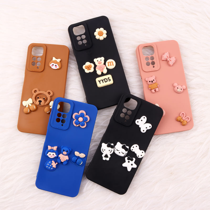 قاب فانتزی عروسکی Pro Camera محافظ لنزدار Xiaomi Redmi Note 11 / 11s