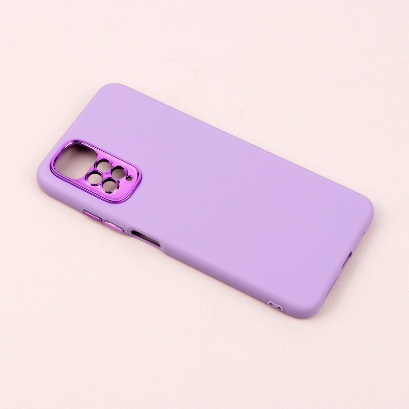 قاب طرح سیلیکونی محافظ لنزدار براق Xiaomi Redmi Note 11 / 11s