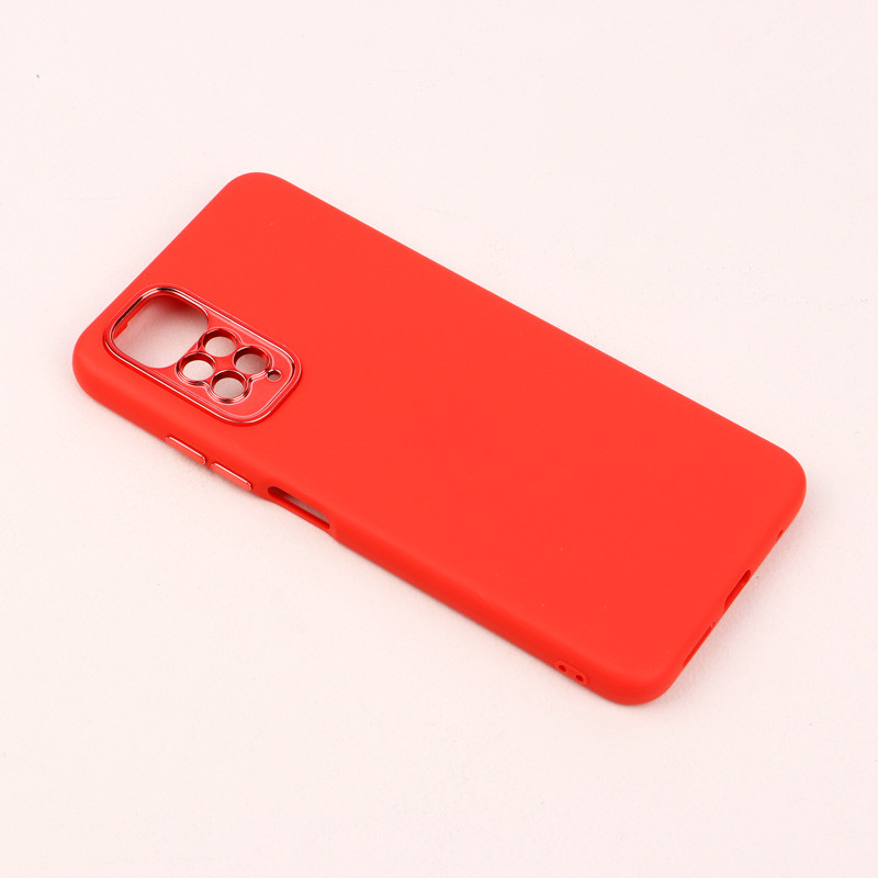 قاب طرح سیلیکونی محافظ لنزدار براق Xiaomi Redmi Note 11 / 11s