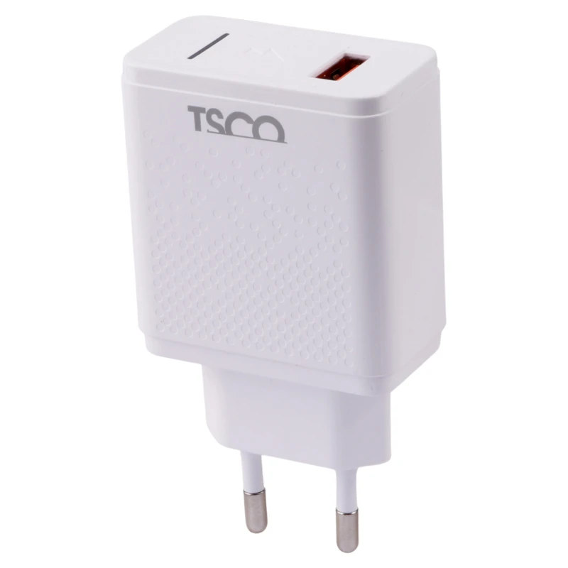 شارژر دیواری 18 وات تسکو TTC 64 QC3 3A + کابل تایپ سی
