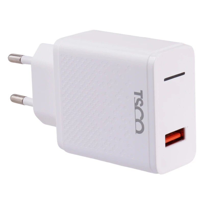 شارژر دیواری 18 وات تسکو TTC 64 QC3 3A + کابل تایپ سی