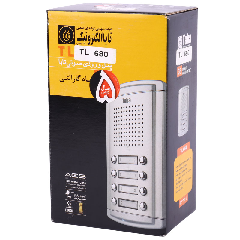 پنل آیفون صوتی تابا الکترونیک 4 واحدی TL-680