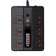 چند راهی 6 خانه ارت دار وریتی PS-3113 با کابل 2 متری+ شارژر USB و Type-C
