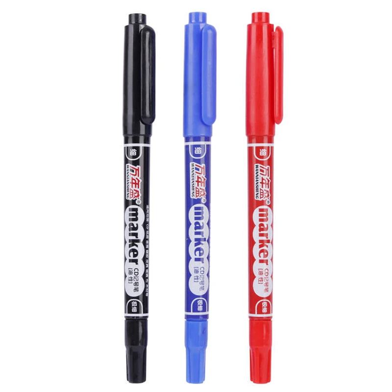 ماژیک CD دو سر Marker W-168 بسته 10 عددی