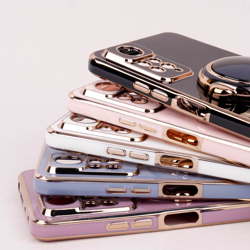 قاب براق My Case استند آدمکی محافظ لنزدار Xiaomi Note 11 Pro