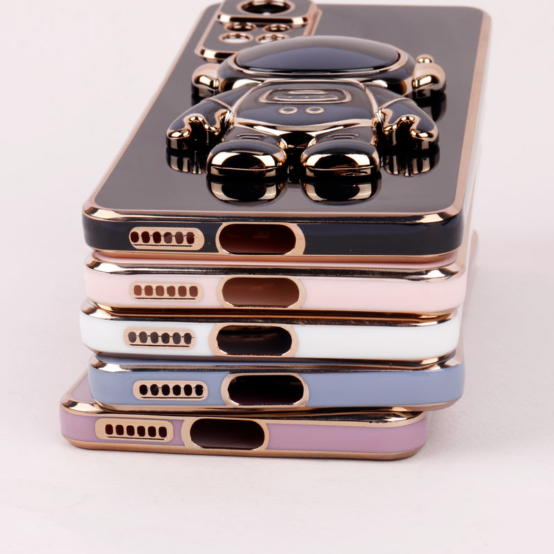 قاب براق My Case استند آدمکی محافظ لنزدار Xiaomi Note 11 Pro