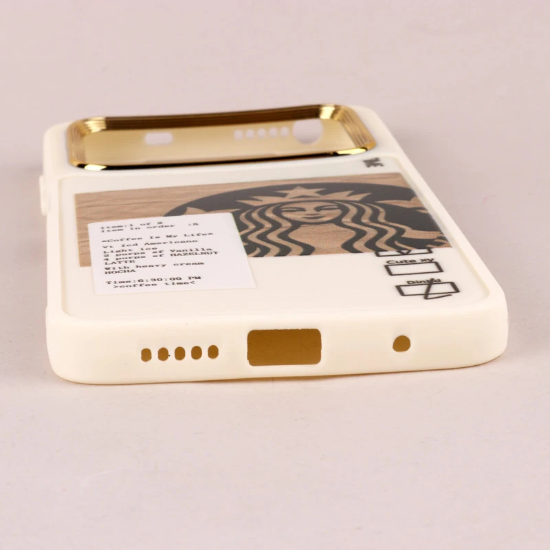 قاب طرحدار Starbucks دور لنز فلزی Xiaomi Poco M4 Pro