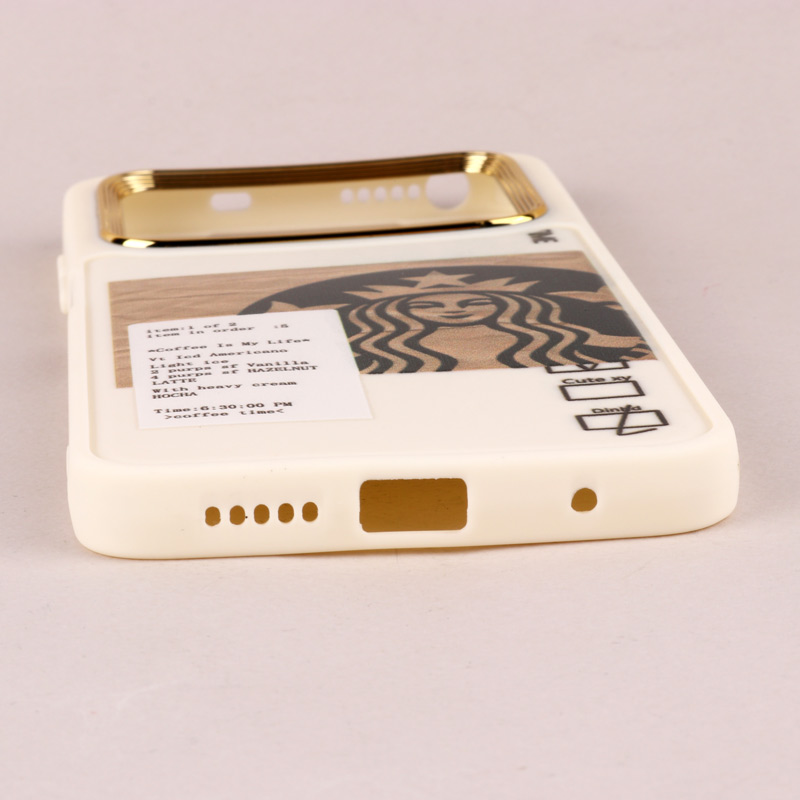 قاب طرحدار Starbucks دور لنز فلزی Xiaomi Poco M4 Pro
