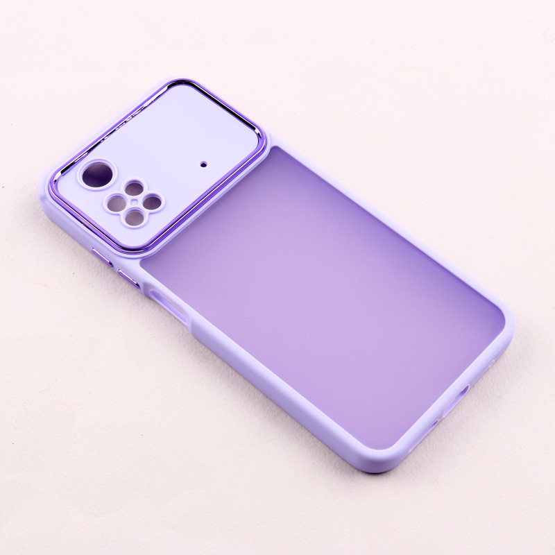 قاب PC متال ایرون مات محافظ لنزدار Xiaomi Poco M4 Pro